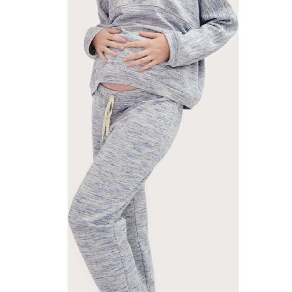NWOT HATCH Maternity Blue Space Dye Jogger